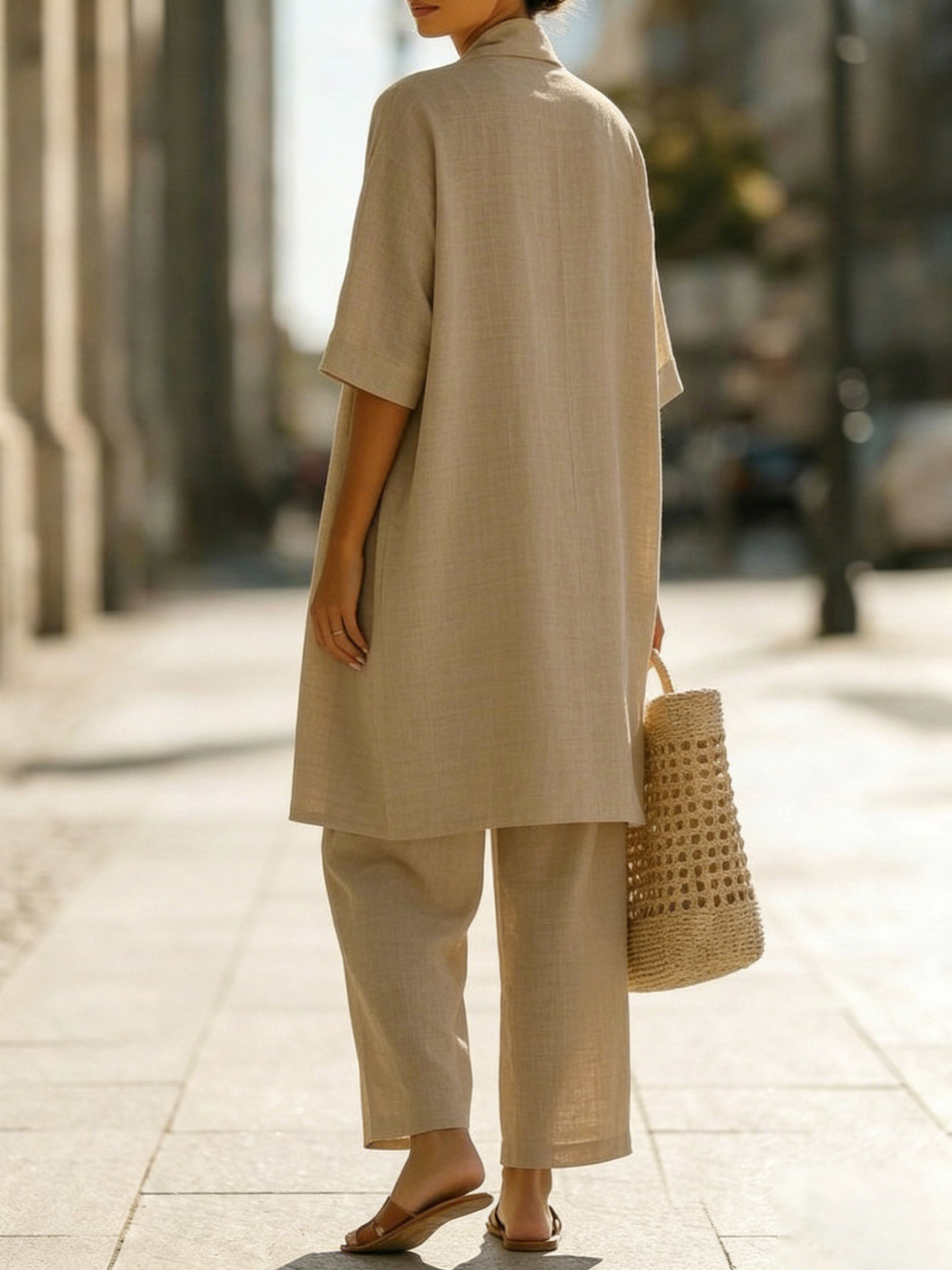 Isa | Conjunto de tres piezas elegante sin esfuerzo