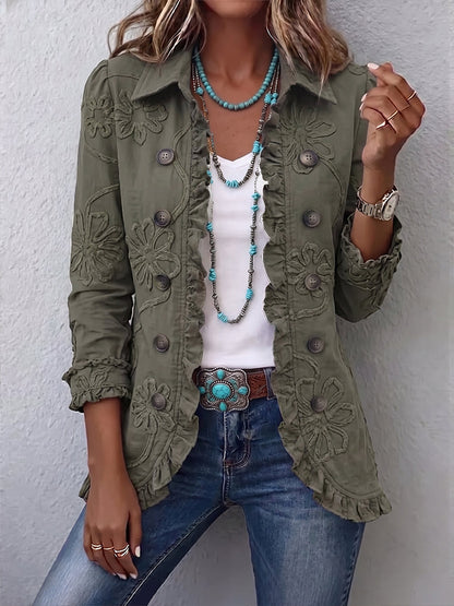 Sienna | Chaqueta con Volantes y Botones