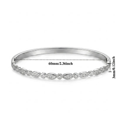 Pulsera elegante en oro con circonita
