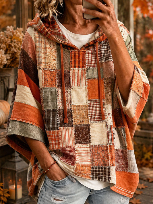 Roxana | Sudadera Oversize con Patchwork Artístico
