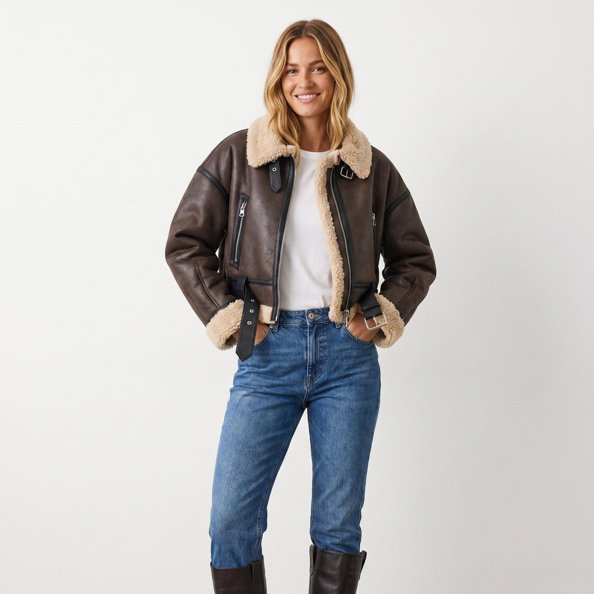 Verena | Chaqueta Bomber Aviador Corta