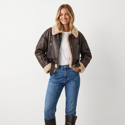 Verena | Chaqueta Bomber Aviador Corta