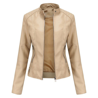 Helen | Chaqueta Motera con Cuello Alto