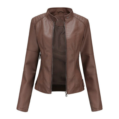 Helen | Chaqueta Motera con Cuello Alto