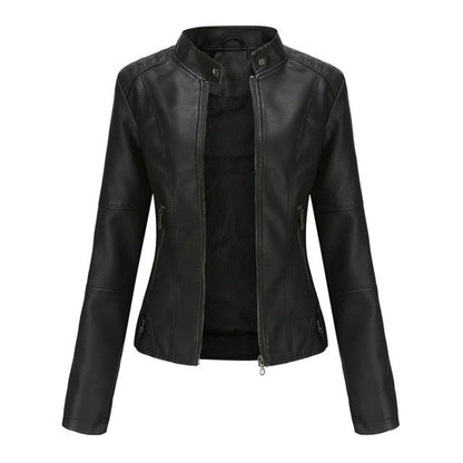Helen | Chaqueta Motera con Cuello Alto