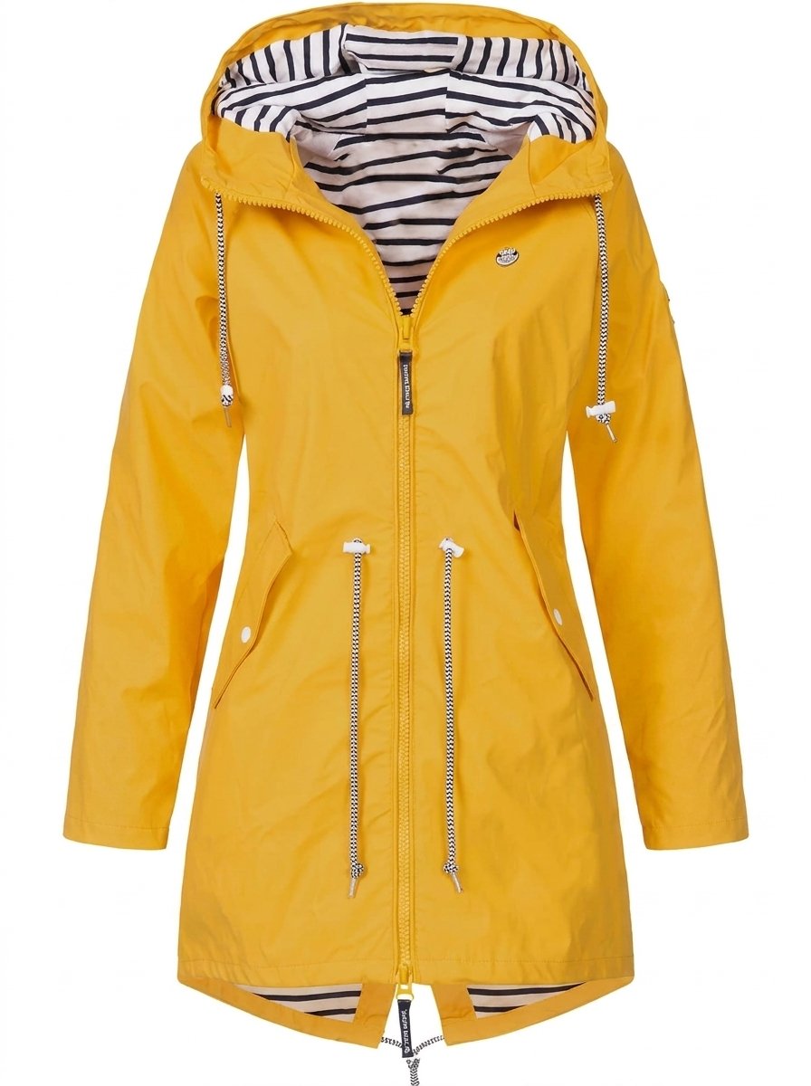 Margaret | Impermeable con Capucha y Cordón Ajustable