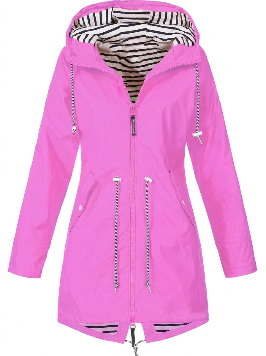 Margaret | Impermeable con Capucha y Cordón Ajustable