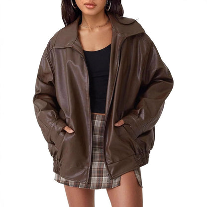 Nicola | Chaqueta Bomber Holgada con Cremallera