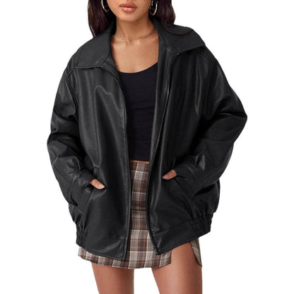 Nicola | Chaqueta Bomber Holgada con Cremallera
