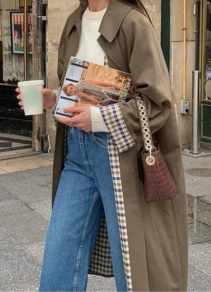 Lucia | Gabardina Larga Oversize Refinada