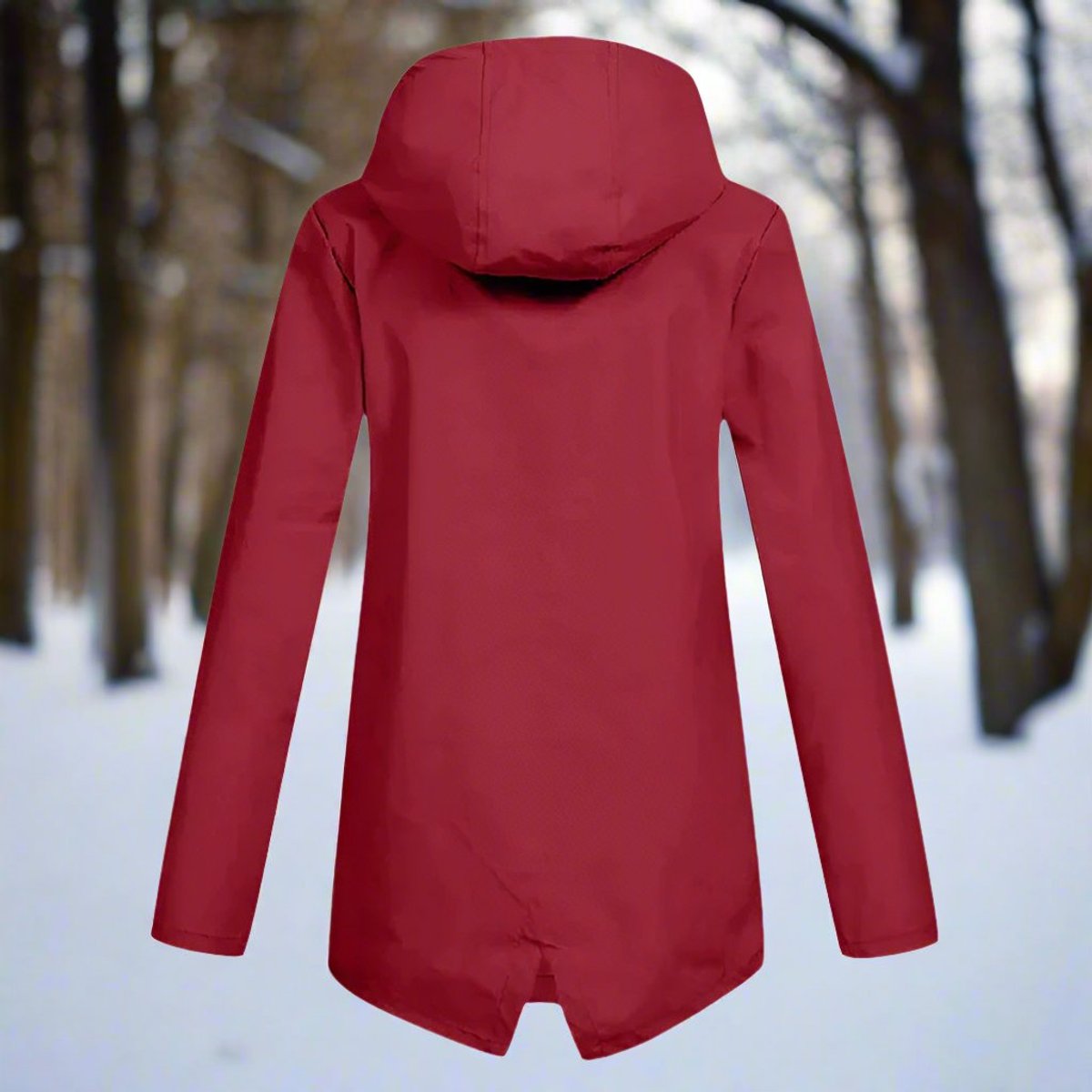 Lorraine | Chaqueta Impermeable Larga con Capucha