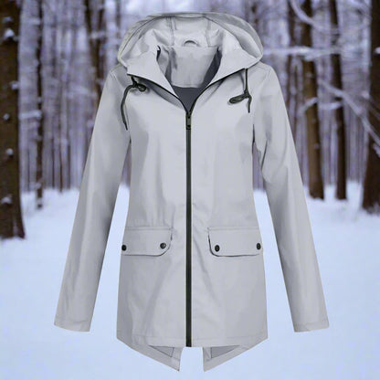 Lorraine | Chaqueta Impermeable Larga con Capucha