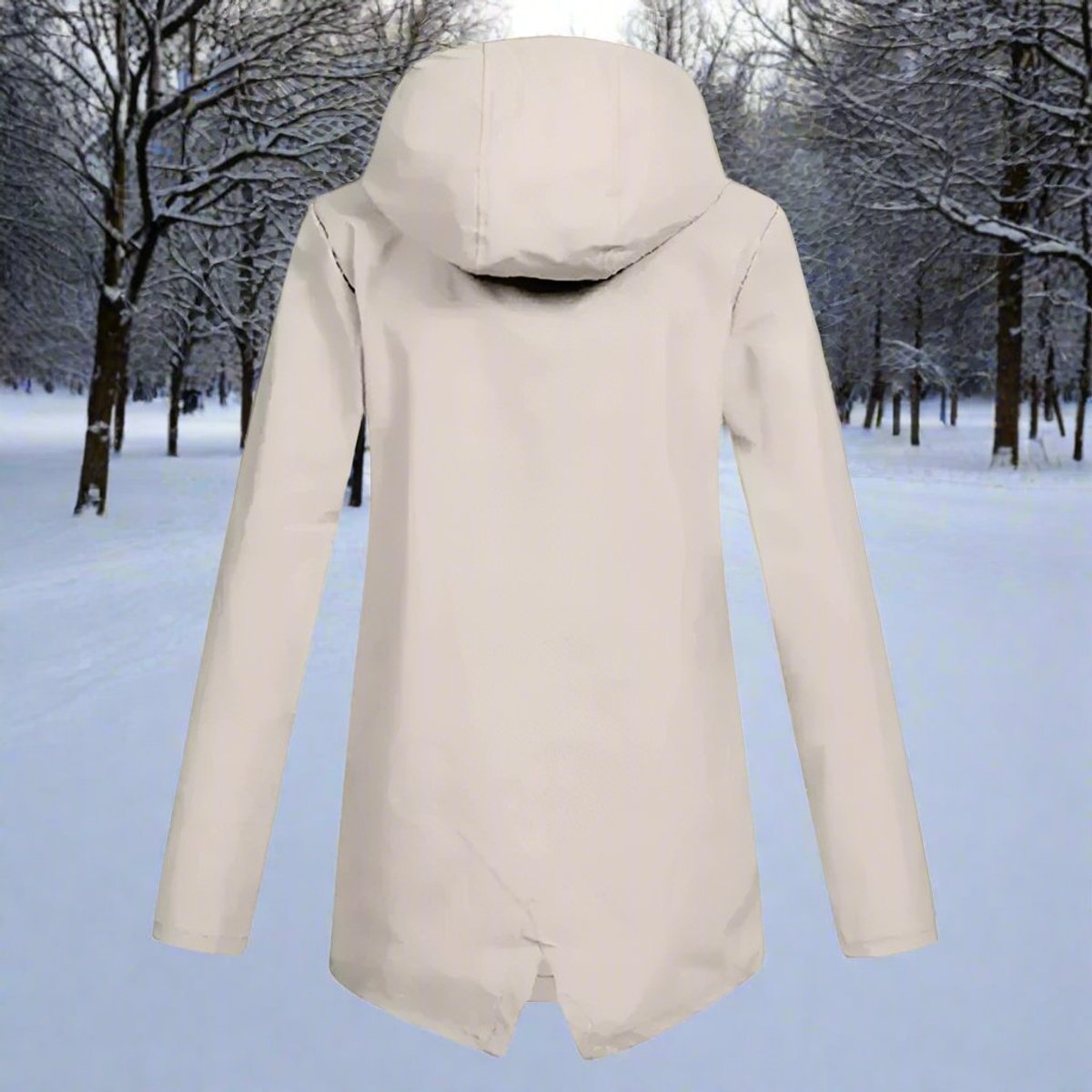 Lorraine | Chaqueta Impermeable Larga con Capucha