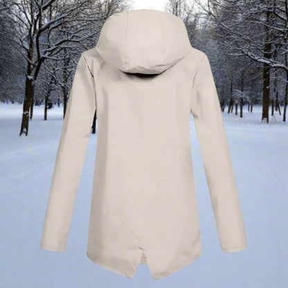 Lorraine | Chaqueta Impermeable Larga con Capucha
