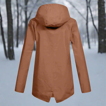 Lorraine | Chaqueta Impermeable Larga con Capucha