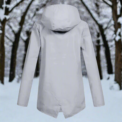 Lorraine | Chaqueta Impermeable Larga con Capucha